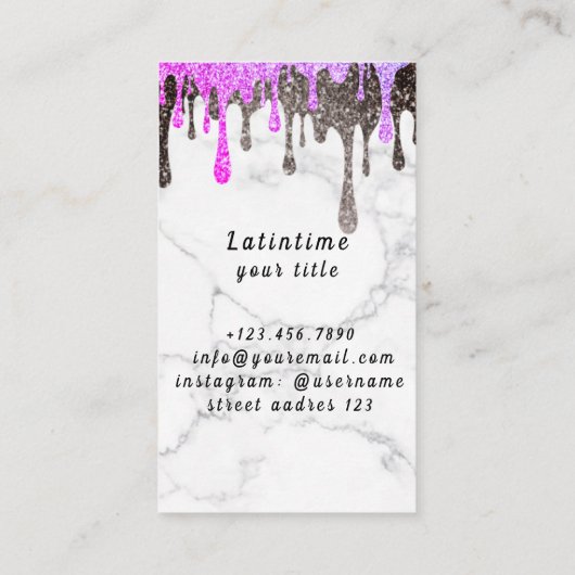 Visitenkarte (Rückseite)