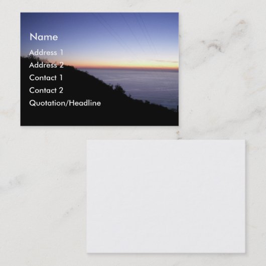 Visitenkarte (Vorne/Hinten)