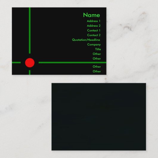 Visitenkarte (Vorne/Hinten)