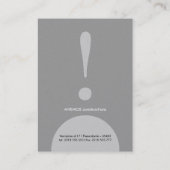 Visitenkarte (Rückseite)