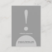 Visitenkarte (Rückseite)