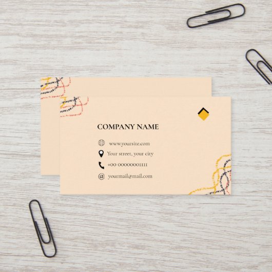 Visitenkarte (Vorderseite/Rückseite Beispiel)