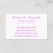 *~* VISITENKARTE (Rückseite)