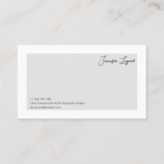 Visitenkarte (Rückseite)