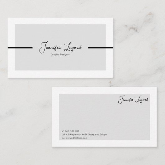 Visitenkarte (Vorne/Hinten)