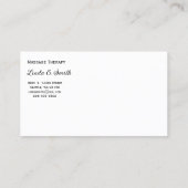 Visitenkarte (Rückseite)