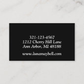 Visitenkarte (Rückseite)