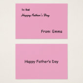 Visitenkarte (Vorne & Hinten)