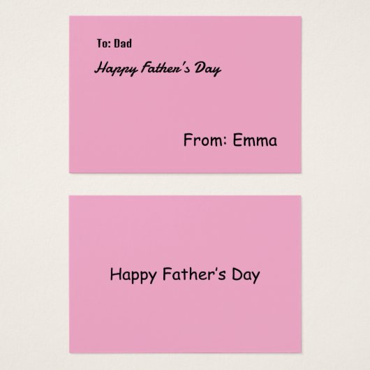 Visitenkarte (Vorne & Hinten)