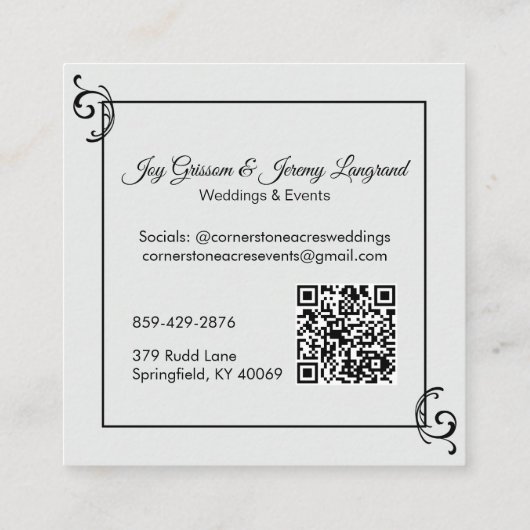 Visitenkarte (Rückseite)