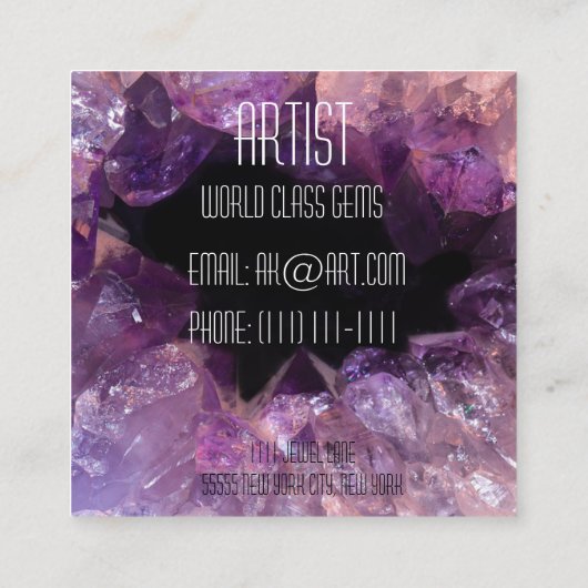 Visitenkarte (Rückseite)