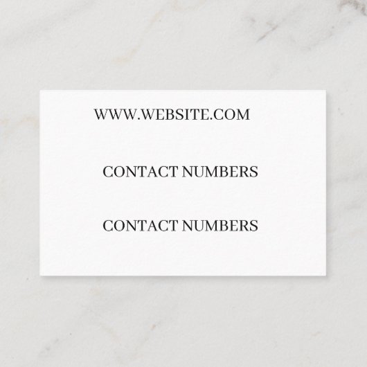 Visitenkarte (Rückseite)