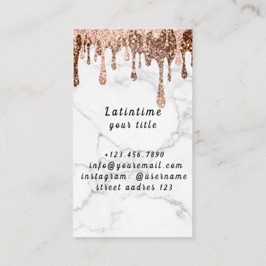 Visitenkarte (Rückseite)