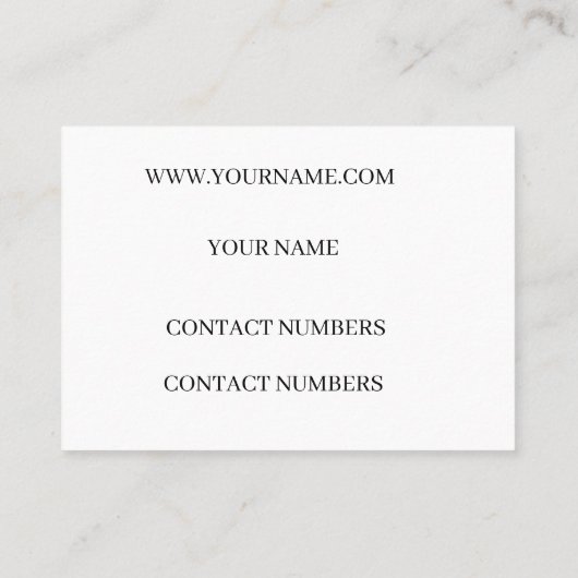 Visitenkarte (Rückseite)