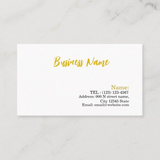 Visitenkarte (Vorderseite)