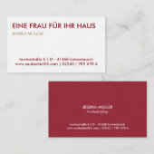 Visitenkarte (Vorne/Hinten)