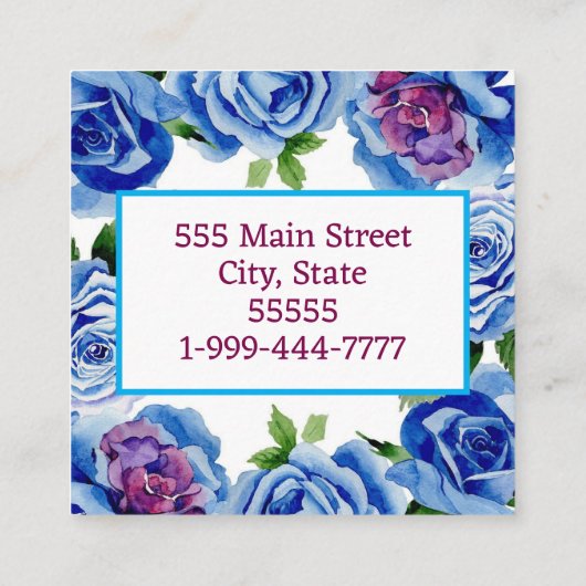 Visitenkarte (Rückseite)