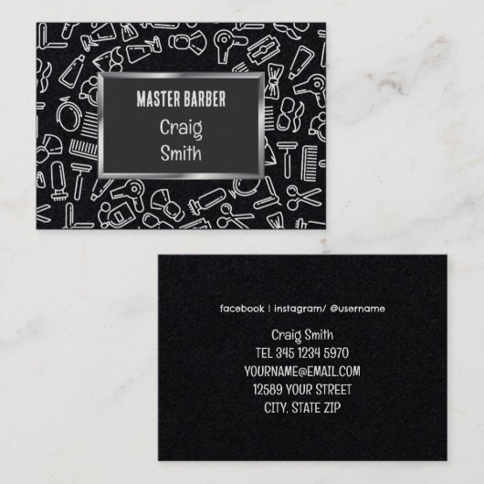 💇 ‍ ♂️ VISITENKARTE (Vorne/Hinten)