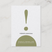 Visitenkarte (Rückseite)