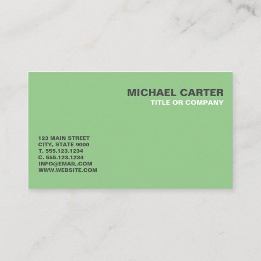 Visitenkarte (Rückseite)