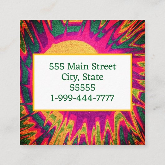 Visitenkarte (Rückseite)