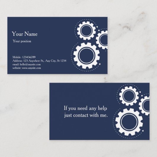 Visitenkarte (Vorne/Hinten)