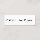 Visitenkarte (Rückseite)