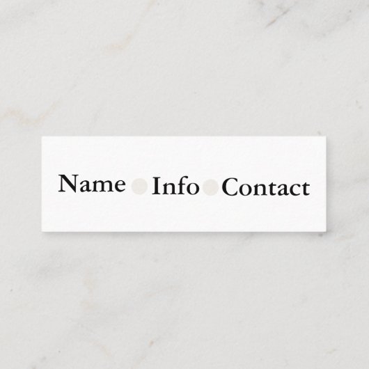 Visitenkarte (Rückseite)