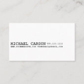 Visitenkarte (Rückseite)