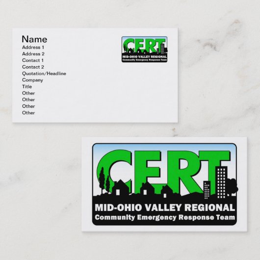 Visitenkarte (Vorne/Hinten)