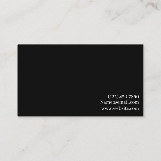 Visitenkarte (Rückseite)