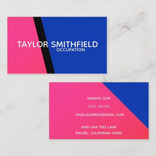 Visitenkarte (Vorne/Hinten)