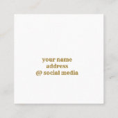 Visitenkarte (Rückseite)