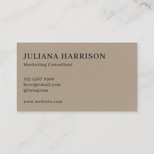 Visitenkarte (Rückseite)