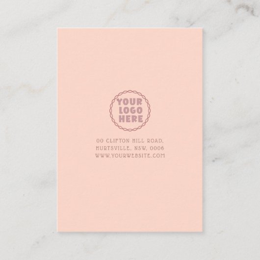 Visitenkarte (Rückseite)