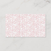 Visitenkarte (Rückseite)