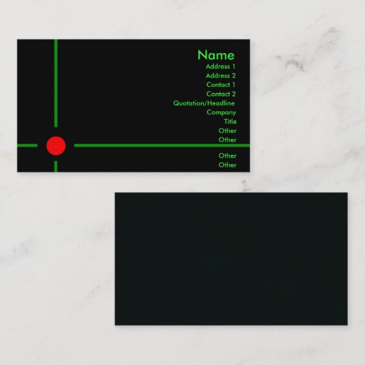 Visitenkarte (Vorne/Hinten)