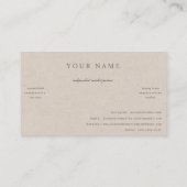 Visitenkarte (Rückseite)