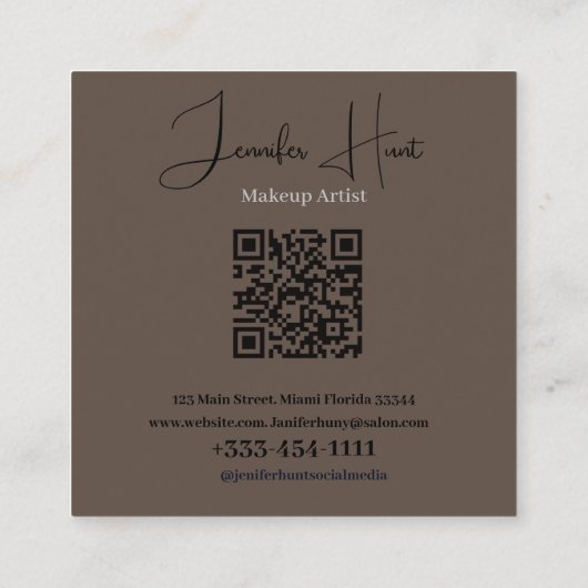 Visitenkarte (Rückseite)