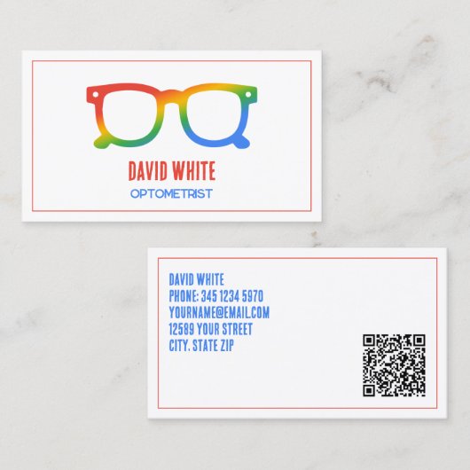 👓 VISITENKARTE (Vorne/Hinten)