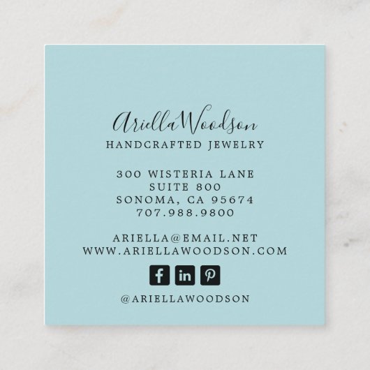 Visitenkarte (Rückseite)