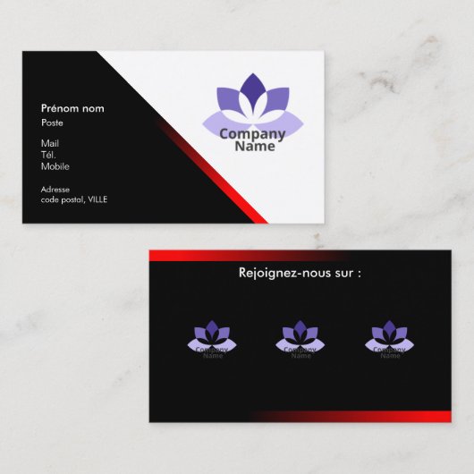 Visitenkarte (Vorne/Hinten)