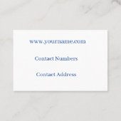 Visitenkarte (Rückseite)