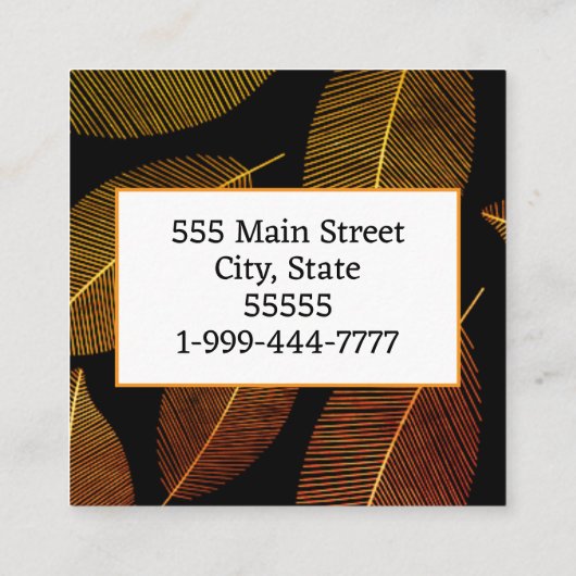 Visitenkarte (Rückseite)