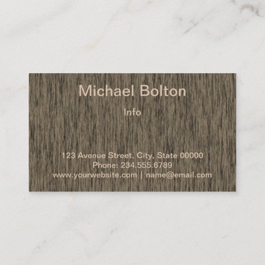 Visitenkarte (Rückseite)