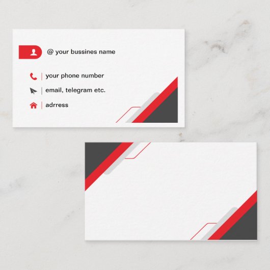 Visitenkarte (Vorne/Hinten)