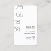 Visitenkarte (Rückseite)