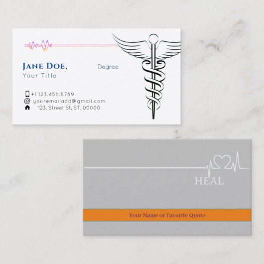 Visitenkarte (Vorne/Hinten)