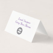 Visitenkarte (Rückseite)