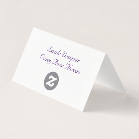 Visitenkarte (Rückseite)